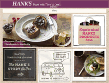 Tablet Screenshot of hanksfood.com